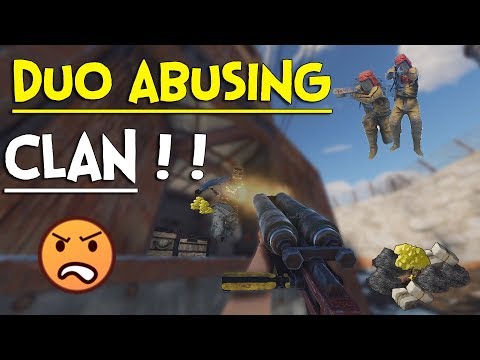 Duo Abusing A Group + Onlining them with their Own Rockets: Rust