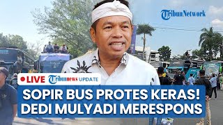 Ratusan Bus Protes Kebijakan KDM hingga Demo Blokade Jalan Surapati Bandung, KDM Langsung Merespons
