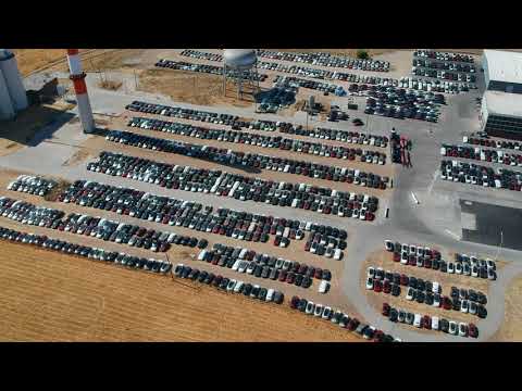 HD Drone Video of Tesla's Lathrop Facility. Model 3 Distribution Center? (Northern view)