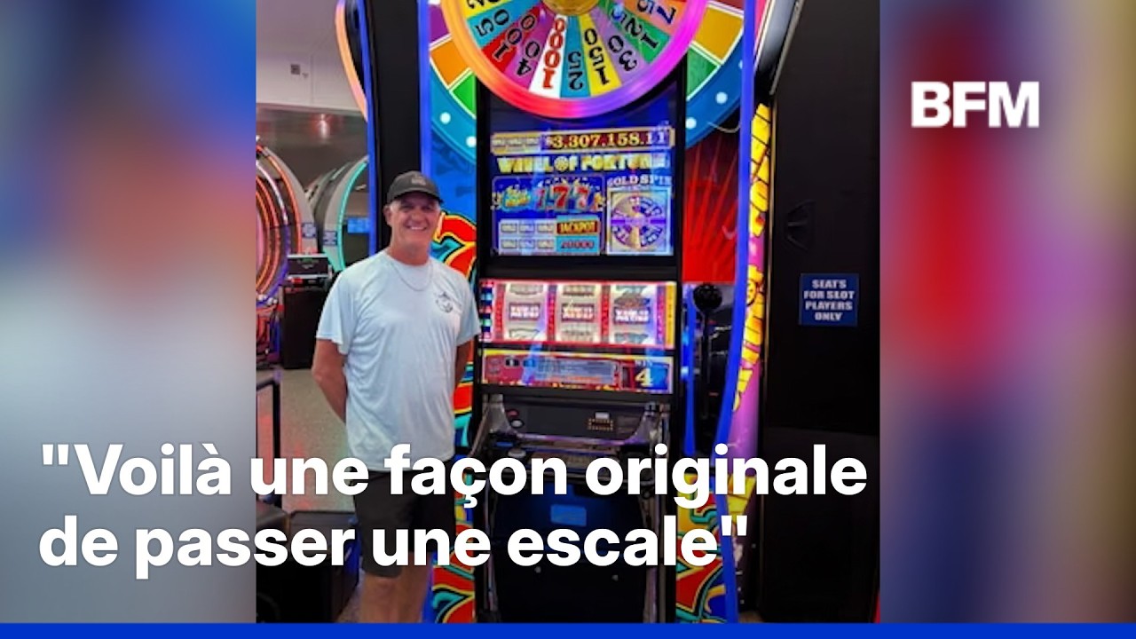 Un homme en escale à l’aéroport de Las Vegas remporte 3,3 millions de dollars à la machine à sous