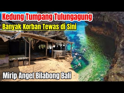 Warung Cantik Nekad Buka di Pantai Kedung Tumpang Tulungagung
