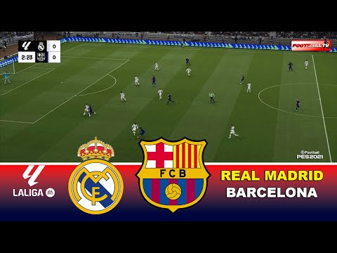 🔴REAL MADRID vs BARCELONA - La Liga 25/26 El Clasico | Pes 21 Gameplay Simulation