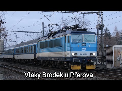 Vlaky Brodek u Přerova 29.12. 2022