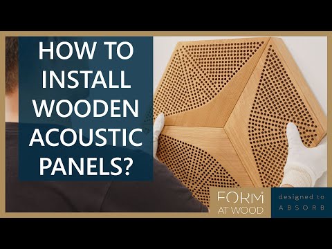 How to install wooden acoustic panels - step by step DIY