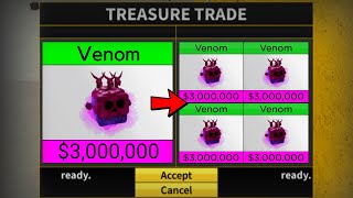 1 Venom to 4 Venom in Blox Fruits! Crazy Trades 😵‍💫