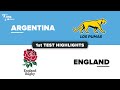 HIGHLIGHTS ARGENTINA V ENGLAND July Internationals 2025
