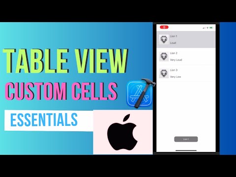 Table View iOS Tutorial with Custom Cells and listener on cell tapped