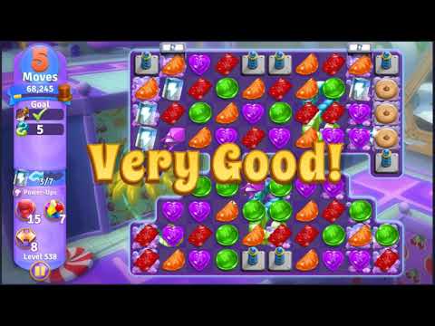 Wonka's World of Candy Level 538 - NO BOOSTERS + FULL STORY 🍫 | SKILLGAMING ✔️