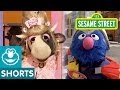 Sesame Street Super Grover Helps A Cow Down The Stairs Super Grover 2 0