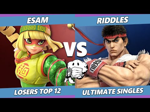 GOML 2020 SSBU - PG | ESAM (Pikachu, Min Min) Vs. EMG | Riddles (Ryu) Ultimate Top 12 Losers