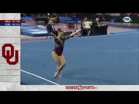 Brenna Dowell (Oklahoma) 2019 Floor vs Florida 9.975