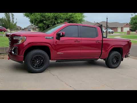 2021 GMC Sierra AT4 -- new 34" (295/70 R18) tires offset Fuel Off-Road Vector wheels