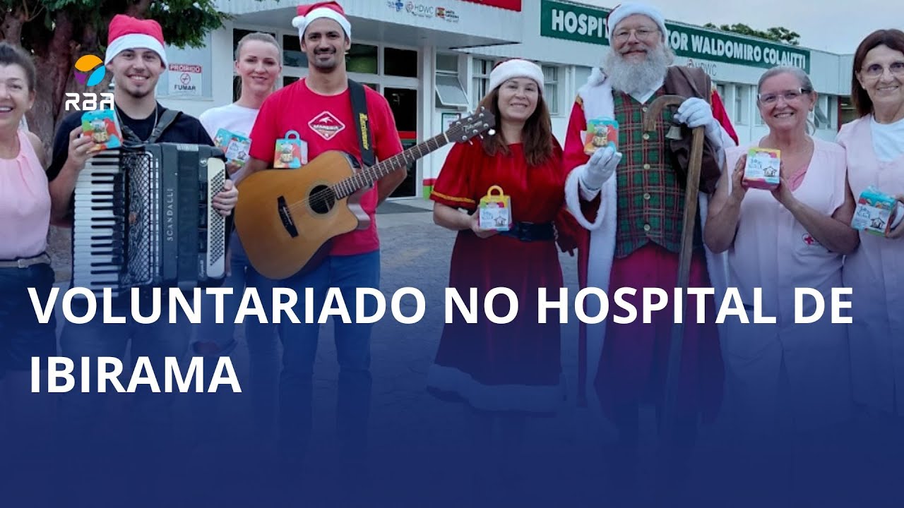 O Natal chegou aos corredores do hospital