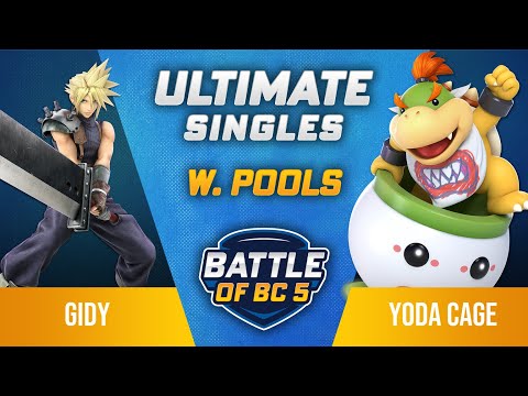 Gidy (Cloud) vs Yoda Cage (Bowser Jr.) - Ultimate Singles Losers Top 64 - Battle of BC 5