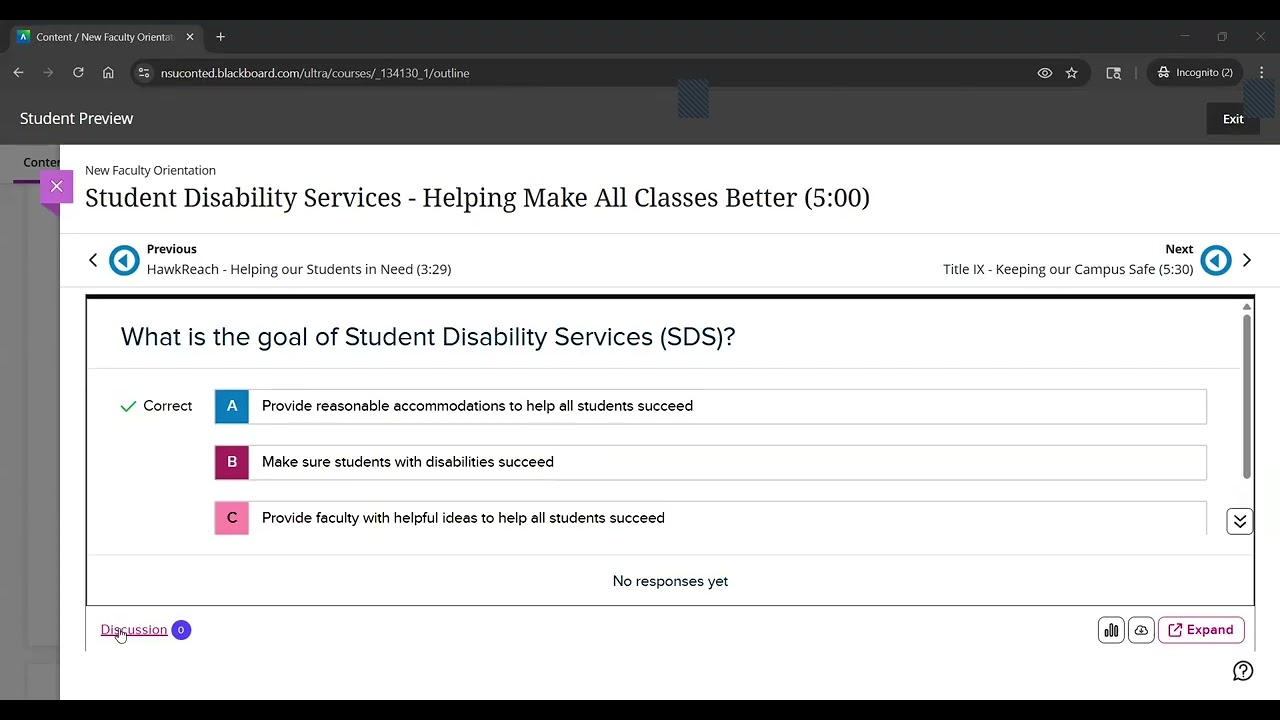 New Faculty Orientation (NFO) at NSU