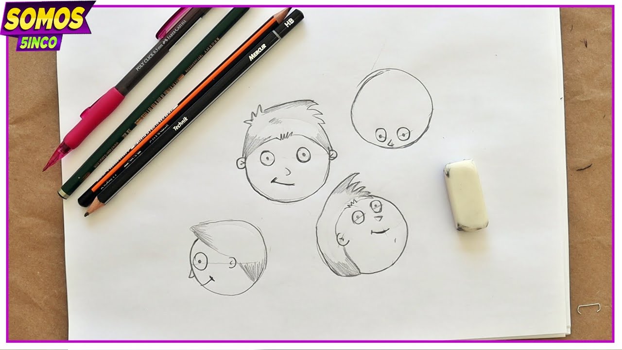 CURSO DE DESENHO GRÁTIS - AULA 1| COMO DESENHAR ROSTO DE PERSONAGENS