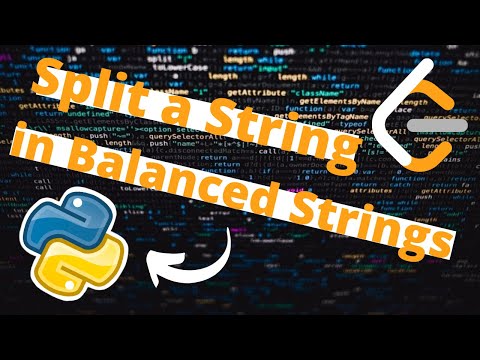 Leetcode 1221 Split A String In Balanced Strings In Python