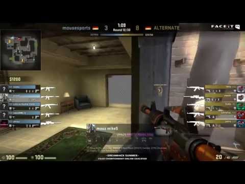 Mousesports vs ALTERNATE on de_mirage @ DreamHack Summer 2014 Qualifiers (CS:GO mouz vs ALT)