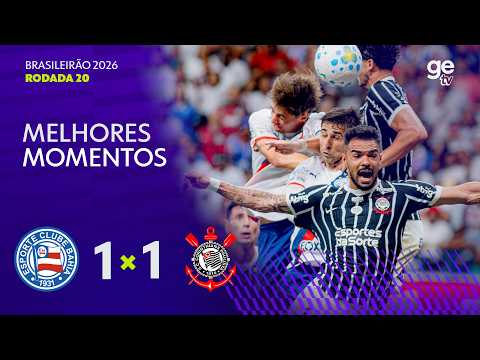 Gols e melhores lances de Bahia x Corinthians
