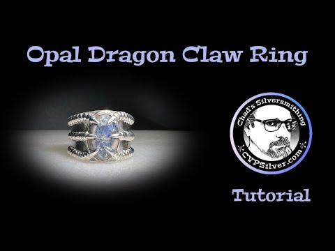 Silversmithing Tutorial:  Make an Opal Dragon Claw Ring