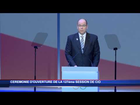 Cérémonie d’ouverture de la 127ème Session du CIO à Monaco