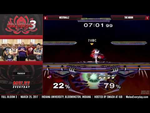 Full Bloom 3 - G2 | Westballz (Falco) vs MSF | The Moon (Marth) - SSBM - Top 32 - Winners Round 2