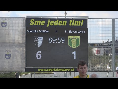Spartak Myjava - FK Slovan Levice, 23 .kolo Tipos 3.ligy západ