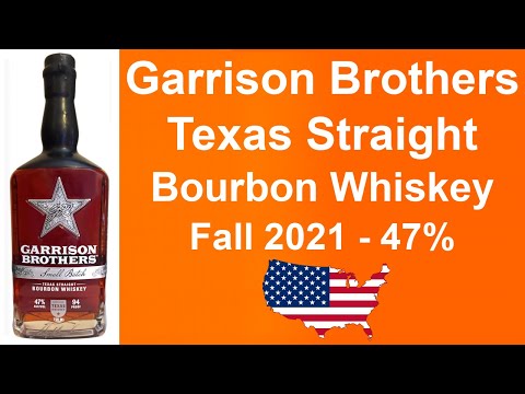 Garrison Brothers Texas Straight Bourbon Whiskey Fall 2021 Small Batch - Review by WhiskyJason