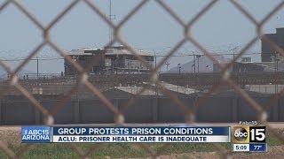 Group protests prison conditions