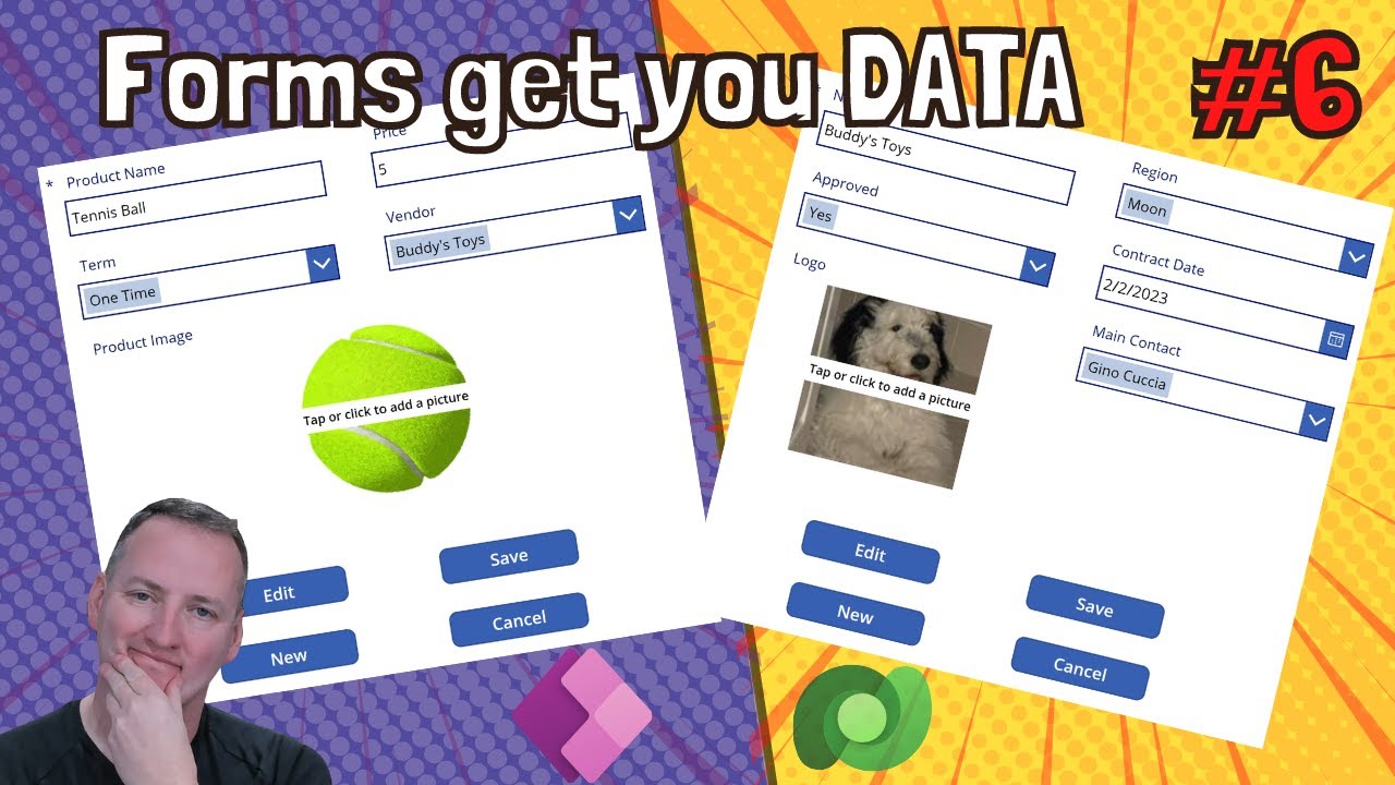 Forms to view and edit your Data in Canvas Apps EP6