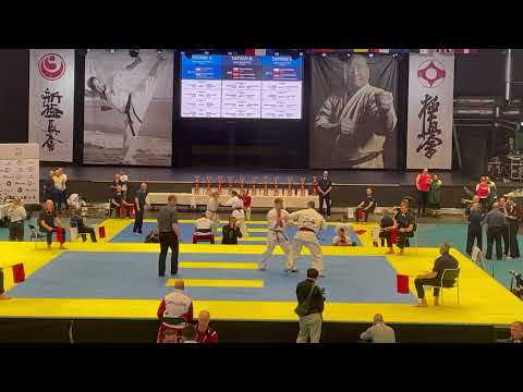 EC 2023 Göteborg Valeri Dimitrov Bulgaria vs Stasys Vincevicius Lituania Men Kumite 75 85 kg