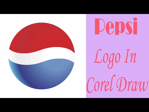 How to make Pepsi logo in corel draw in 5 min