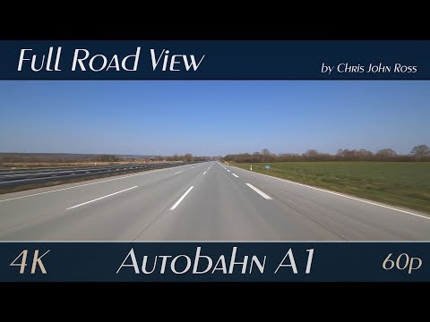 Autobahn (A1), Germany: Bad Oldesloe - Reinfeld - "Corona-Leere / Corona Emptiness" - 4K (2160p/60p)