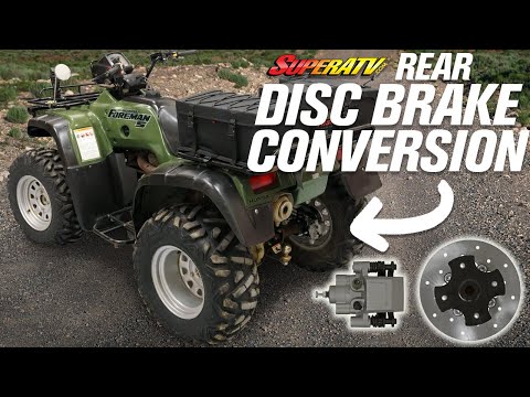 How To Install SuperATV Rear Disc Brake Conversion Kit Honda Foreman