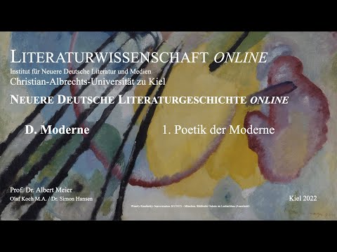 Literaturgeschichte online - Poetik der Moderne (Hofmannsthals Chandos-Brief) 14 von 17