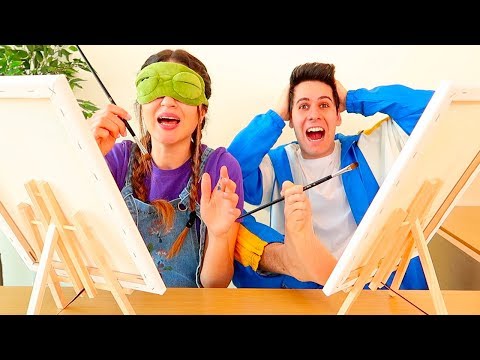 DIPINGERE BENDATI E CON I PIEDI CHALLENGE!