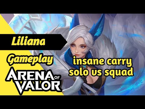 Insane 1v5 carry |Liliana Gameplay  | Arena of valor | Indian server | Liên Quân Mobile |Rov