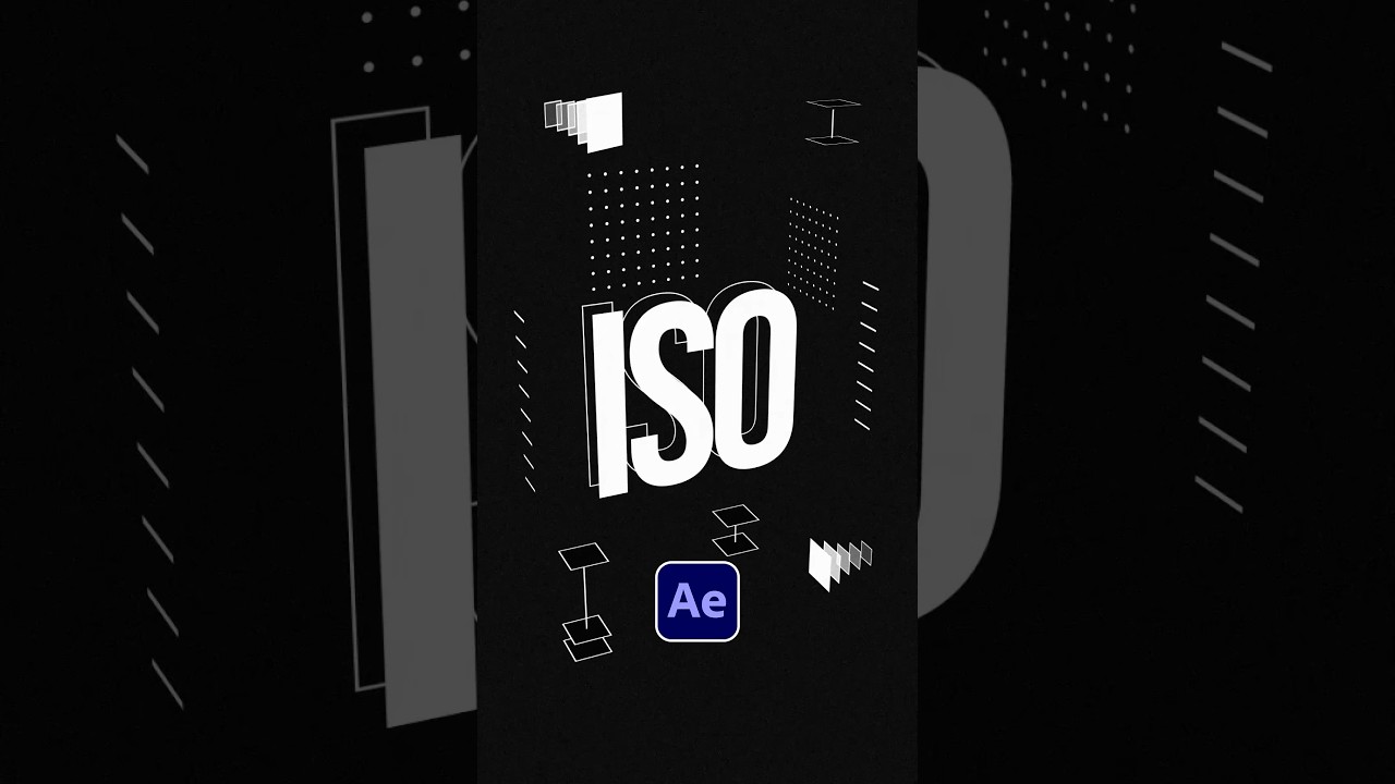 Create 3D Isometric Motion Graphics in After Effects #tutorial