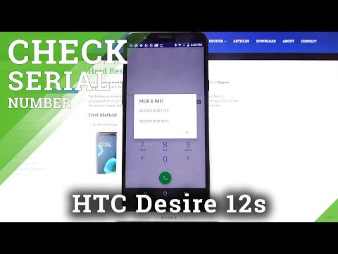 How to Find Serial Number – HTC Desire 12s IMEI Number