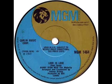 UK New Entry 1969 (32) Barry Ryan with The Majority - Love Is Love