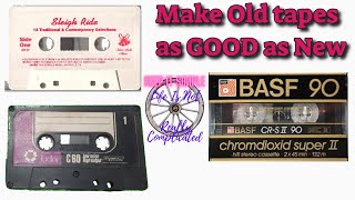 How to reuse Cassette tapes: Make them like new