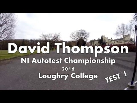 David Thompson ANICC Autotest Championship 2016 Loughry Test 1