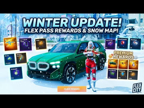 Flex City Winter Update 1.7: Snow Map + New Flex Pass Review #flexcity #openworld