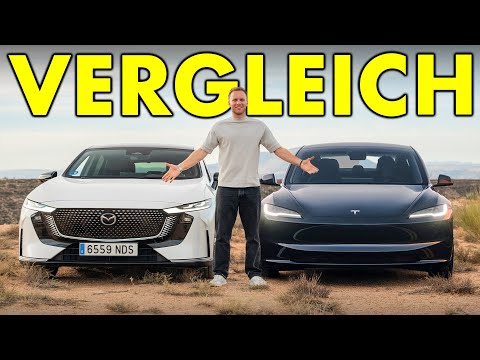 Hunting for Tesla? Mazda 6e vs. Tesla Model 3 | @maltedrivescars