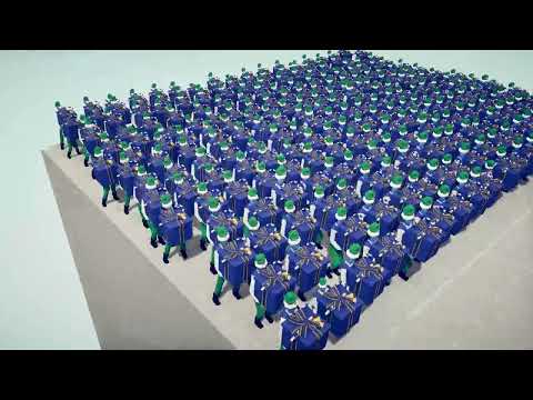 3x GOD ARCHERS vs PRESENT ELF TEAM - Totally Accurate Battle Simulator TABS