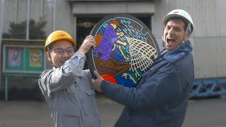 Japanese Manhole Covers: Drainspotting Adventure &amp; Factory Tour ★ ONLY in JAPAN