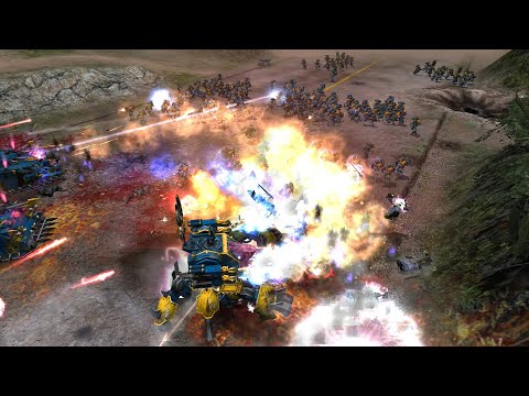 Thousand Sons vs Space Wolves - Survival - Unification Mod - Warhammer 40K Dawn Of War Soulstorm