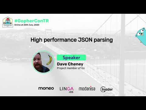 High performance JSON parsing - Dave Cheney - GopherCon Turkey 2020