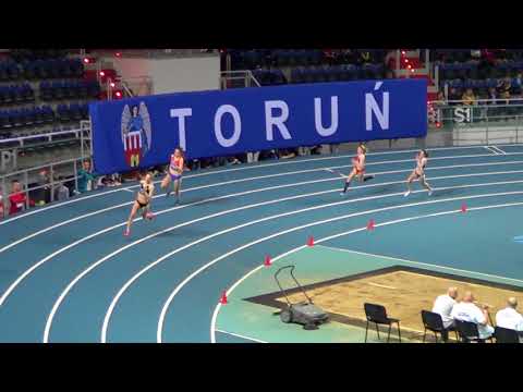 300m kobiet - bieg 2 - Toruń 20.01.2018