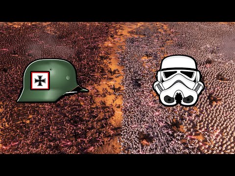 25,000 Stormtroopers vs 25,000 WW2 Stormtroopers! - UEBS: Star Wars Mod Battle Simulator